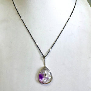 Pendulum dots wide teardrop super 7 necklace-serena kojimoto studio