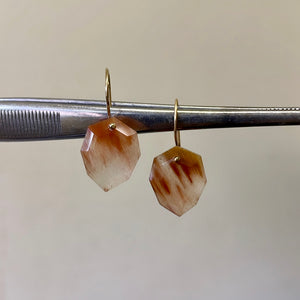 Shield montana agate earrings-serena kojimoto studio