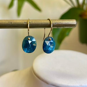 Petite teal ovals kyanite way-serena kojimoto studio