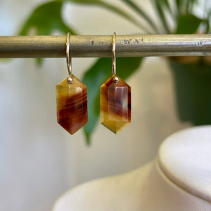 Auburn Montana agates earrings-serena kojimoto studio