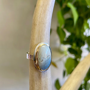 Narrow blue jasper ring-serena kojimoto studio