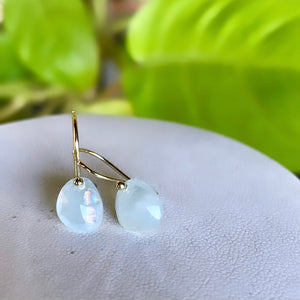 Mini aquamarine earrings-serena kojimoto studio