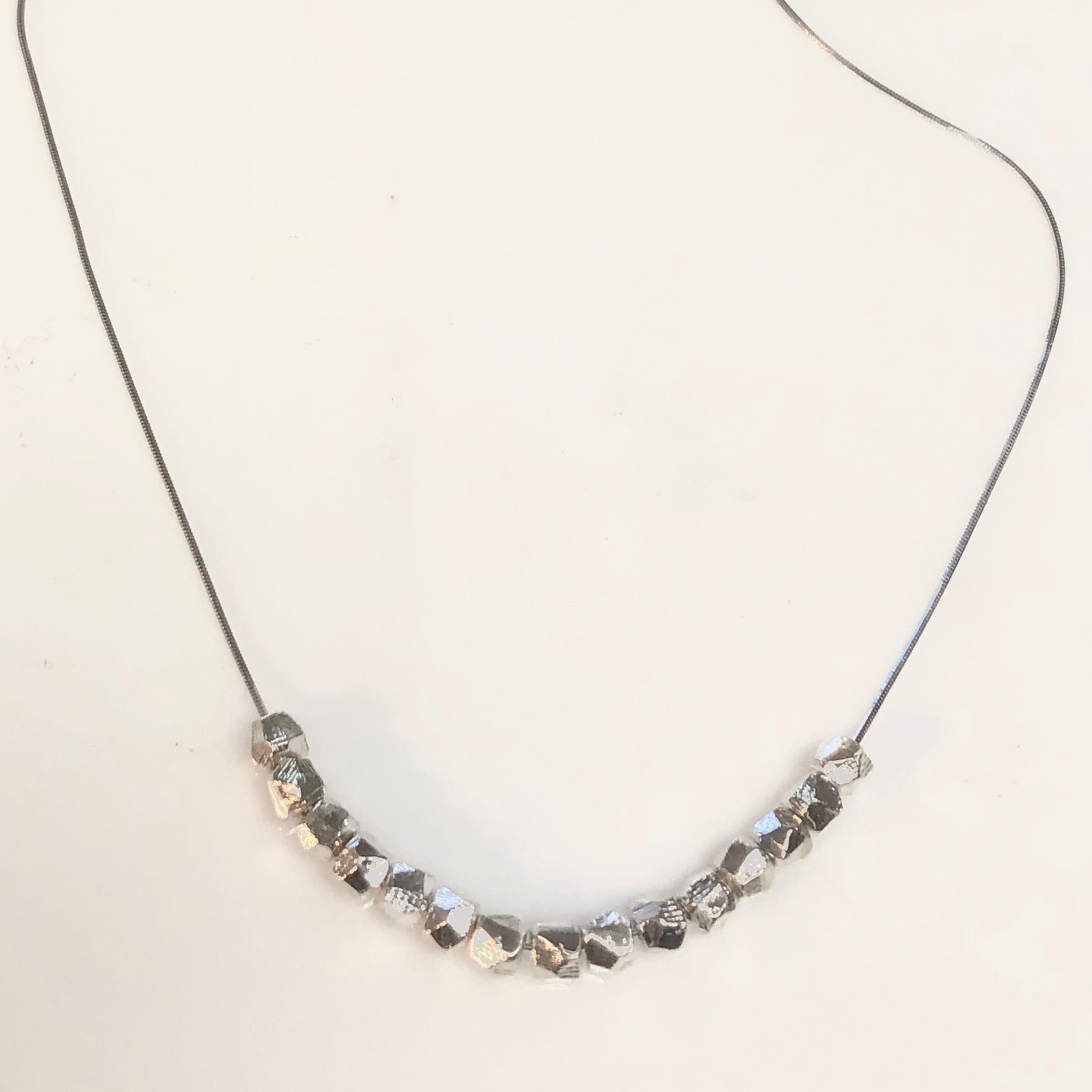 Mini Facet Bead necklace-serena kojimoto studio