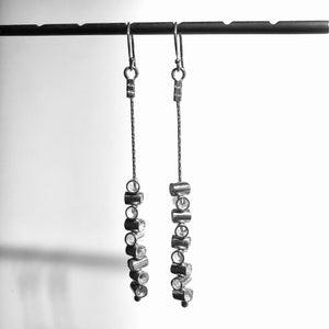 Stack chain pivot earrings-serena kojimoto studio