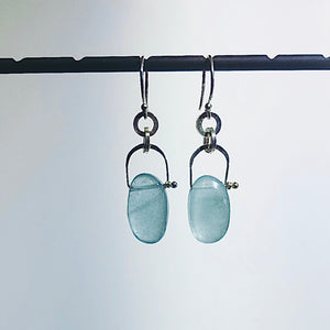 egg stirrup aquamarine earrings-serena kojimoto studio