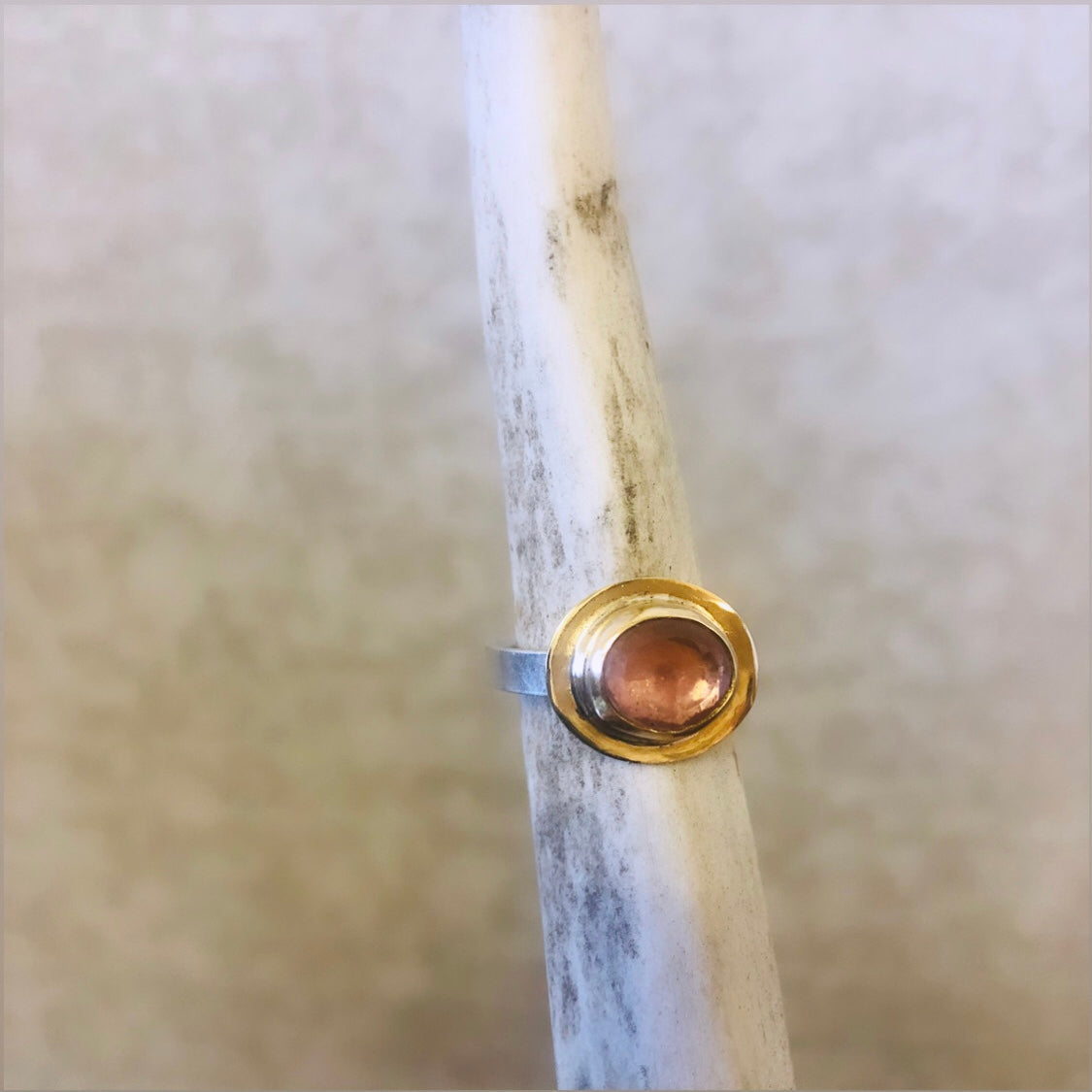 Little Hat ring with pink sapphire-serena kojimoto studio