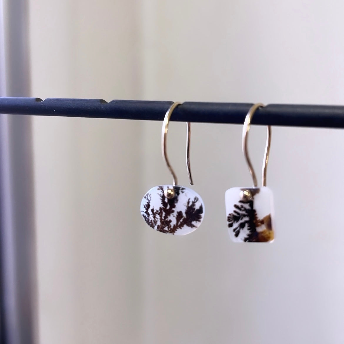 Petite dark impressions earrings-serena kojimoto studio