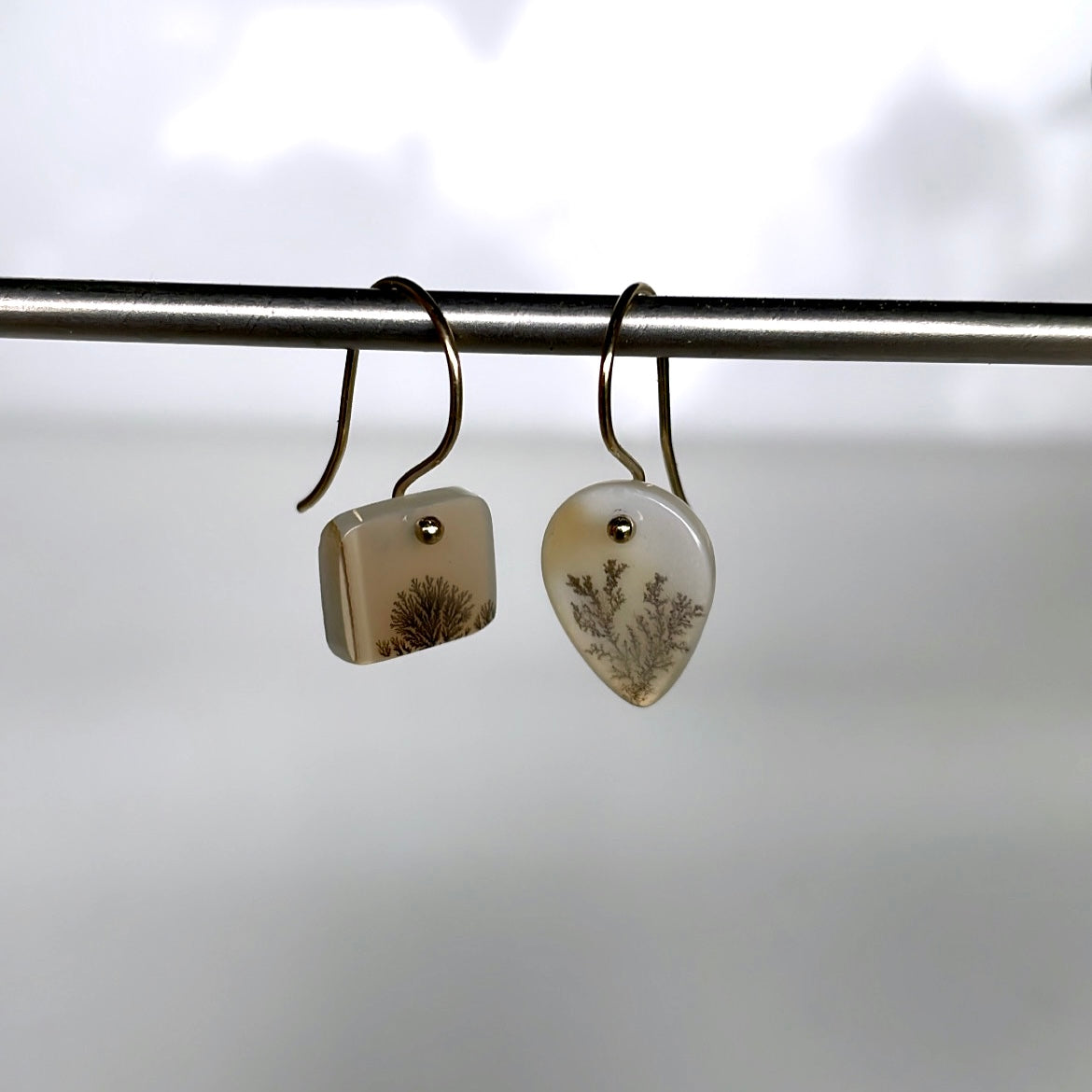 Petite Poppy Leaf Earrings-serena kojimoto studio