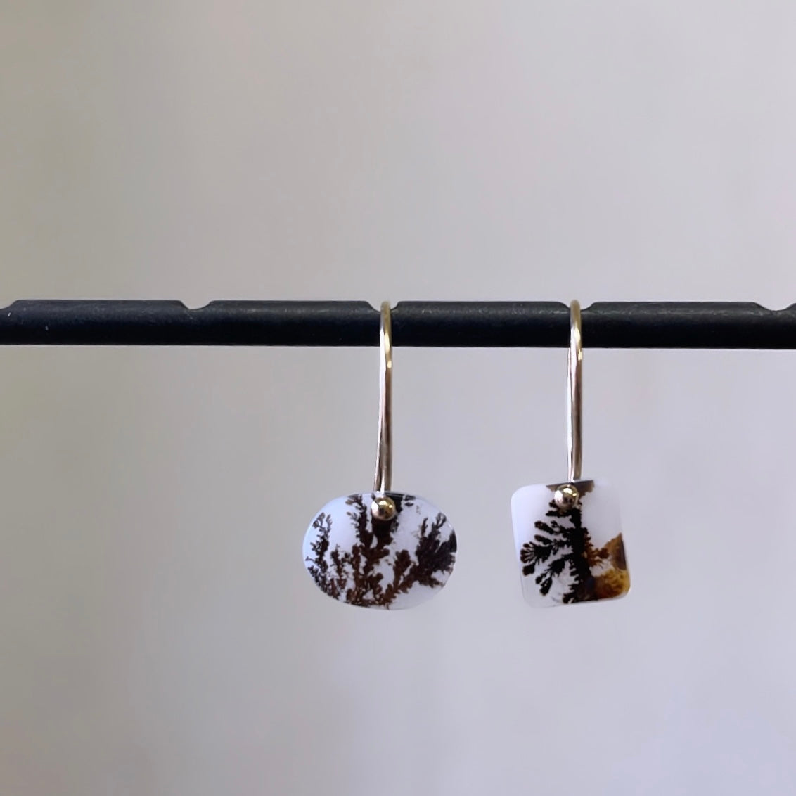 Petite dark impressions earrings-serena kojimoto studio