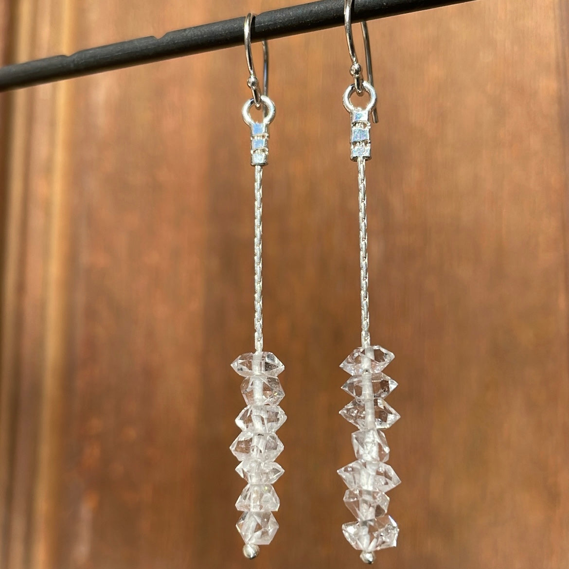 Stackers herkimer diamonds earrings-serena kojimoto studio